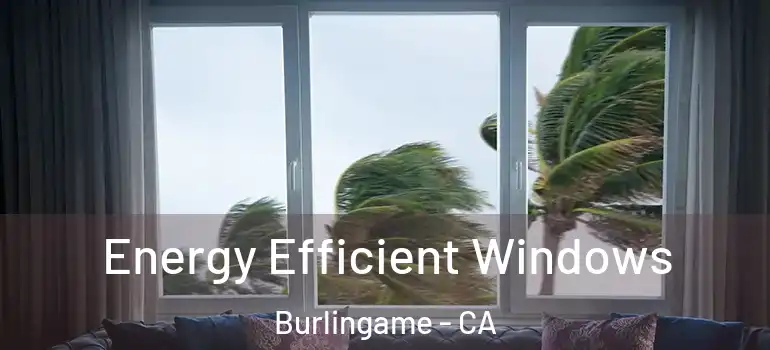  Energy Efficient Windows Burlingame - CA