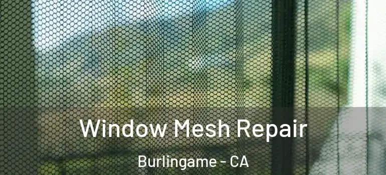  Window Mesh Repair Burlingame - CA